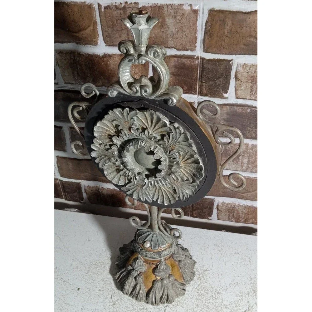 Vintage Victorian Cast iron Vanity Mirror